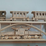 Lokomotive mit Brücke